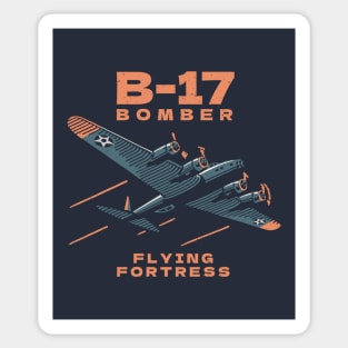 B-17 Bomber WW2 Plane Retro Sticker